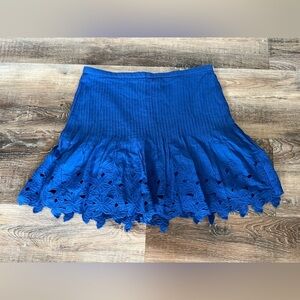 Jcrew eyelet floral skirt NWT